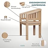 KMH®, Teak Gartensessel Banana (#102138) - 4