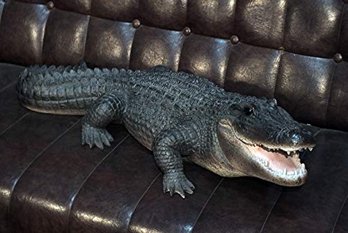 Amazon.co.jp: [ワニの置物] ラージアリゲーター(ワニ)フィギュア(像