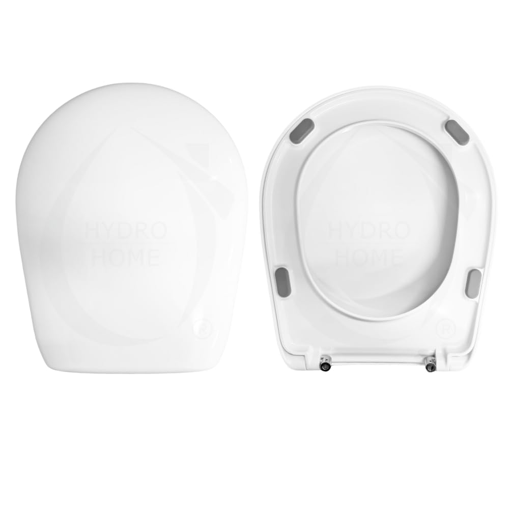 Copriwater Sedile Wc NORMAL 48 AXA Come Originale, In Plastica Termoindurente Avvolgente,Colore Bianco MADE IN ITALY CHIUSURA AMMORTIZZATA