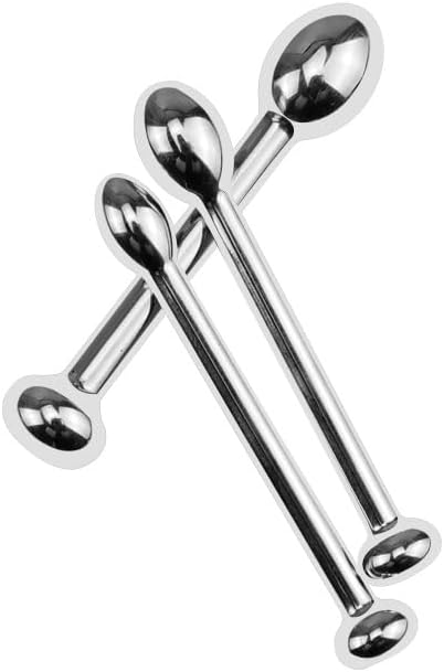 Metal Urethral Plug with Bead Sex Toy for Male Sex Toy Sound Device Trainer Sex Toy Male Stainless Steel Urethral Stimulation Urethral Catheter Penis Plug Urethral Catheter 10Mm