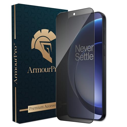 Image of ArmourPro Privacy Tempered Glass for Oneplus 15 / Nord 5 - Anti-Spy Anti Peeping Screen Protector, 9H Hardness, Edge-to-Edge Coverage, Ultra Thin, Bubble-Free Installation Kit | Black