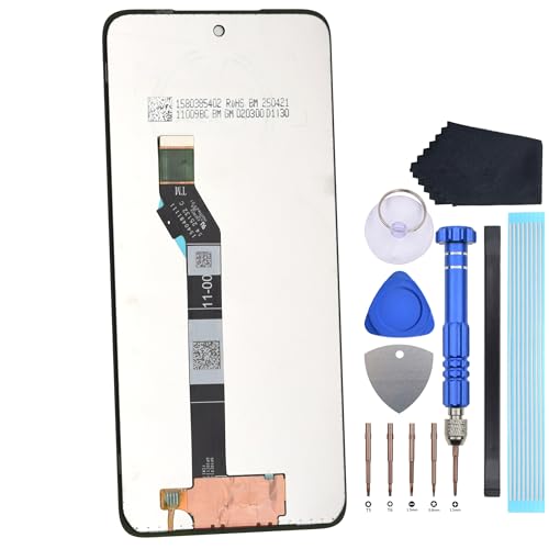 VEKIR Digitalizador con pantalla Assmely de repuesto para Motorola Moto G (2025) con herramientas de desmontaje