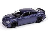 DIECAST Model CAR Compatible with 2023 Dodge Charger R/T SCAT Pack Swinger 1:64 Scale Plum Crazy by AUTOWORLD AWSP181 B