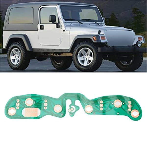 Focket Circuito del Quadro Strumenti, Circuito Stampato del Quadro Strumenti per Jeep Wrangler YJ 1987 1988 1989 1990 1991 Gruppo di Indicatori