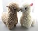 MEKBOK 2pcs Cute Alpaca Plush Toy Camel Cream Llama Stuffed Animal Kids Doll 23cm Height