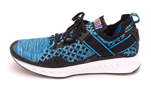 PUMA PUMA Mens Ignite Evoknit LO MLTI PD Fabric Low Top Lace Up, Blue, Size 11.5