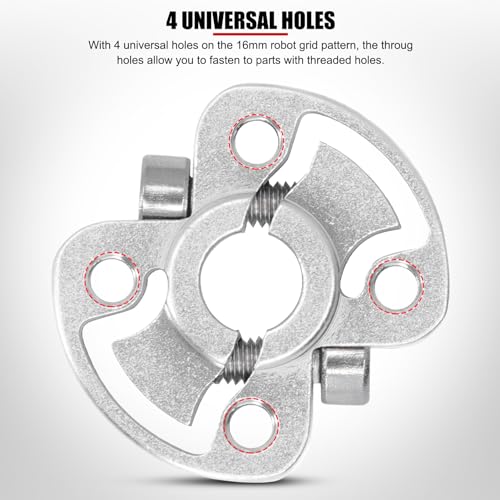EVTSCAN-Klemmring, Aluminiumlegierung, rund, Universalloch, Hochgeschwindigkeits-Wellenklemme, 8 mm Mittellöcher