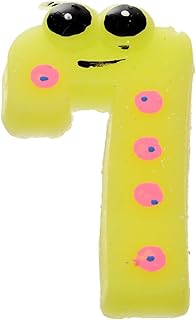 Maayergy شمع عيد ميلاد ارقام جليتر AS55 For Endless Hours Of Entertainment - Multi Colour