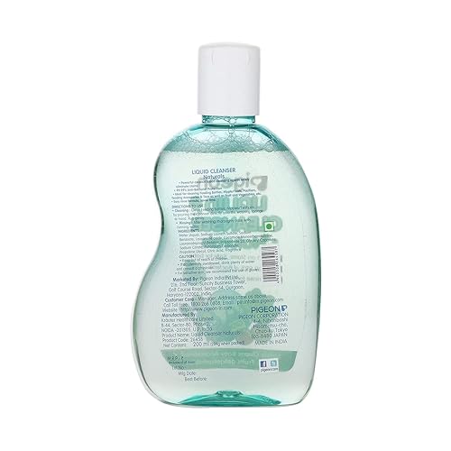 Image of Pigeon Bottles Cleanser 200 ml (Green) | Safe for Feeding Bottles & Vegetables | Anti-Bacterial Bottle Wash | Removes Milk Residue & Odour
