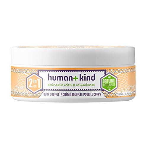 Human+Kind Body Souffle - Light, Fluffy Skin Conditioner For Hydrating And Smoothing Dry Skin - Natural, Vegan Formula With Shea Butter And Apricot Kernel Oil - Light, Fresh Fragrance - 6.76 Oz #TOP13