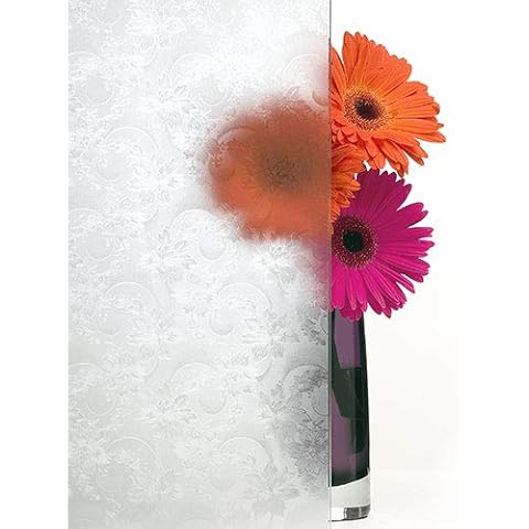 Purlfrost Fleur Decorative Privacy Window Film Cover
