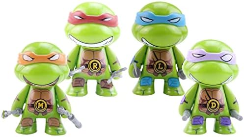 Ninja Cake Topper - 4Pcs Turtle Premium Cupcake Figurines for Birthday - Cake Decoration - Birthday Party Baby Shower Cake Toppers