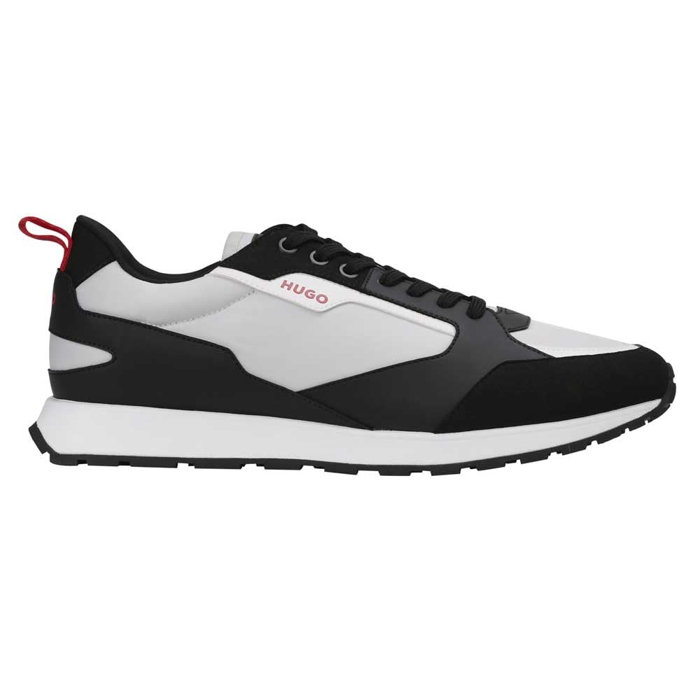 HUGO Men's Icelin Runn Pumf N Trainers, Open Grey, 8 UK