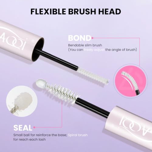 GAQQI Lash Bond and Seal,Waterproof Lash Cluster Glue, Clear Lash Glue-10ml Detail