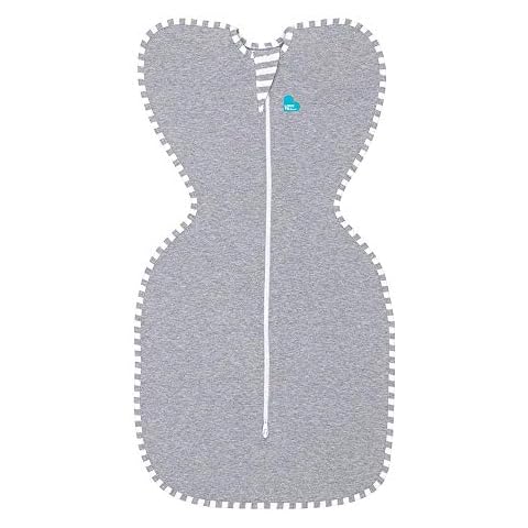 Love To Dream Swaddle Up Original 1.0 TOG - Baby Unisex Arms Up Hip-Healthy Twin Zipper Sleep Swaddle Cotton Blend Grey Small Cover
