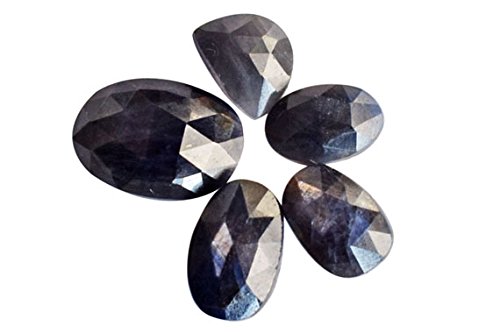 Saphir bleu de forme mélangée lot de 6 cabochons pierres pour bijoux et lithothérapie