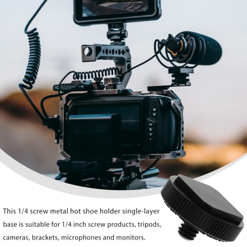 Adaptador de flash y zapata fría para trípode de cámara DSLR 3