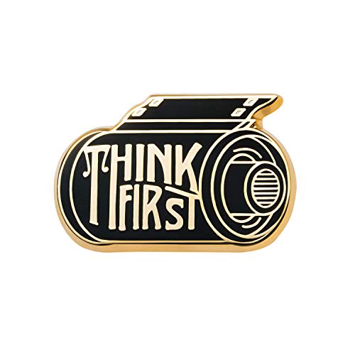 Asilda Store Lapel Enamel Pin [with Deluxe Pin Lock] (Think First)