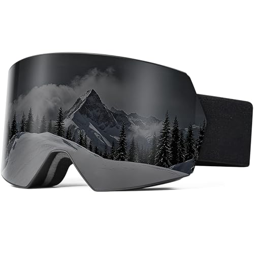 SPOSUNE Ski Goggles OTG Anti-Fog Snow Goggles for Men Women,