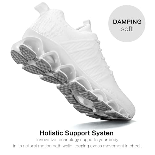 Image of Mens Slip on Running Walking Shoes Blade Tennis Casual Fashion Sneakers Comfort Non Slip Work Sport Athletic Trainer