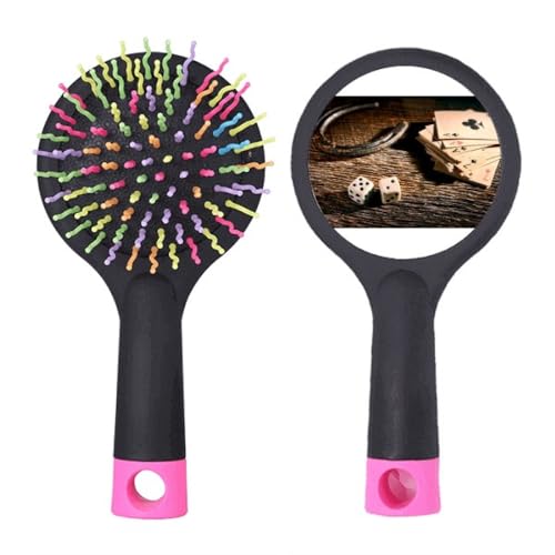 Brosse à cheveux démêlante finition salon imprimé photo dés de poker