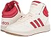 adidas Men's Hoops 3.0 Mid Basketball Shoes Sneaker, Core White/Better Scarlet/Gum, 10