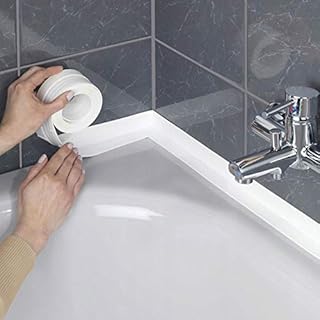 SHOP-STORY - Rollo de juntas adhesivas para cocina y baño, grosor 3,8 cm, longitud 3,2 m, color blanco
