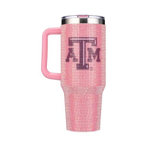 Image of The Memory Company Officially Licensed NCAA - Texas A&M University 40oz Pink Bling Game Day Tumbler