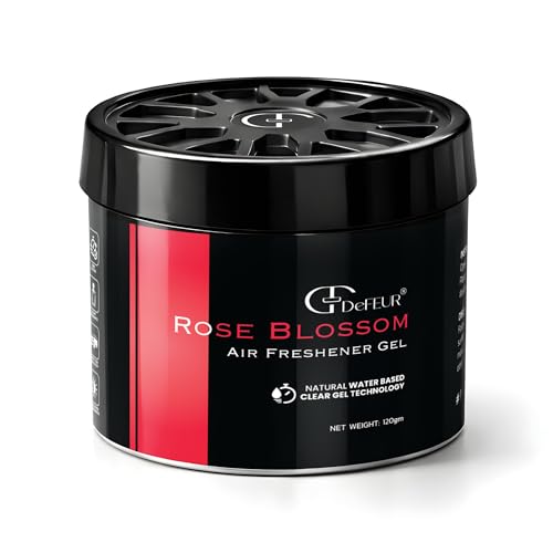 Image of Car Perfume Luxury Long Lasting - Defeur Rose Blossom Gel Car Freshener for Dashboard | Premium Floral Car Air Freshener | Car Perfume Diffuser | Car Accessories 2025 | Odor Eliminator
