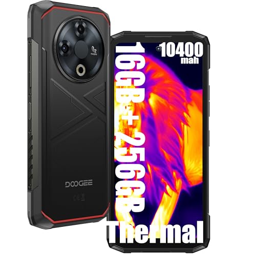 DOOGEE Fire 6 Thermique Rugged 4G Téléphones Portables Débloqués, 16GB + 256GB, Batteria...