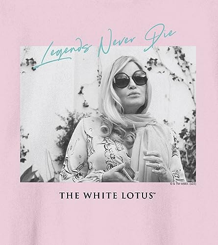 Bioworld White Lotus Tanya McQuoid Legends Never Die Crew Neck Long Sleeve Cradle Pink Adult Sweatshirt2