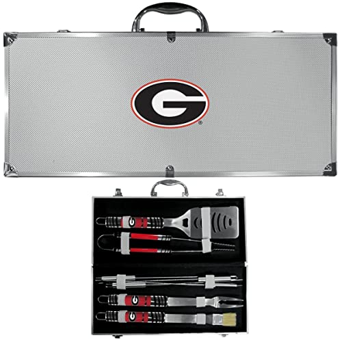 Siskiyou C8BQ5 Unisex NCAA Georgia Bulldogs 8 Piece Tailgater BBQ Set