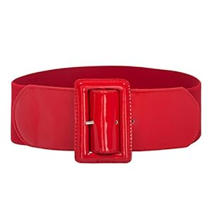 GRACE KARIN Women’s Stretchy Belt 1950s 3 Inch Wide Elastic Belts