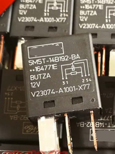 Relais 12V V23074-A1001-X77, lot de 5 broches 12V dc pour système électrique 5M5T-14B192-BA