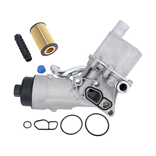 Oil Cooler Housing Assembly Compatible with 2011-2020 Chevrolet Cruze Cruze Limited Sonic Trax Compatible with 2013-2019 Buick Encore Replace OEM Number(s): 55566784, 88179-91400, 918-428 1.4L 1.8L L8