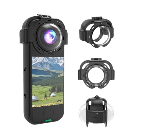 For Insta360 X4 Air �����Y�ی�J�o�[ YCJDP 9H�d�x ���w�K���X�ی�~���[ �����K���X �ی�t�B���� 3D�ȖʑΉ� �����ߗ� �����h�~ �ϖ��Ր� �h�ܐ� �ϐ��� �t����ʕی�t�B���� �����h�~ �������� �C�A�h�~ �w��h�~ ��U�h