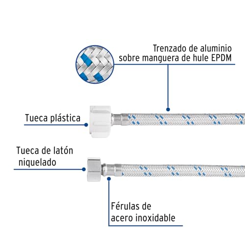 Manguera para WC 1/2 x 7/8 Coflex 14 Imagen adicional