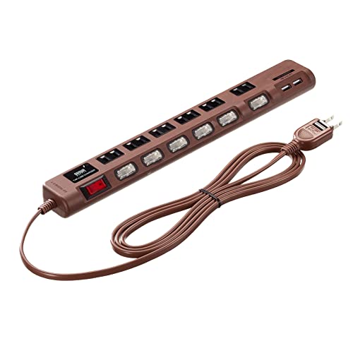 ダークブラウン 本棚 電源タップ付き 41DRBRNTVIL.jpg