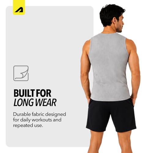Image of Boldfit Sleeveless Tshirts for Men Cotton Gym Vest Tank Top Men Quick Dry Workout Sando for Man Stretchable Mens Baniyan Innerwear Vest for Running, Training, Yoga, Everyday Wear Comfort Fit Tshirt