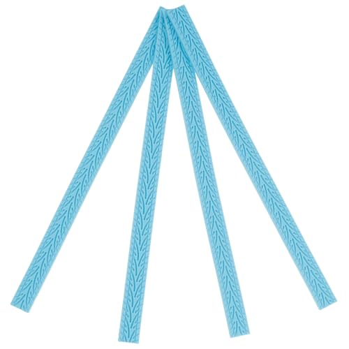 Didiseaon Lot de 4 Protections en Silicone pour Roues de Valise Housses Anti-Bruit et Anti-Chocs Bleu Ciel Adaptées aux Sols Durs Accessoires de Voyage pour Bagages à roulettes