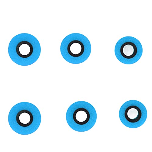 FAUOSWUK Embouts de Rechange en Mousse à Mémoire de Forme pour écouteurs de 4,3 Mm à 6,0 Mm (Bleue) – vue 2