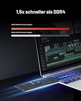 Lexar SODIMM 16GB DDR5 RAM 4800MHz, 262-Pin DDR5 SODIMM Laptop RAM, Hochleistungs SO-DIMM Arbeitsspeicher für Laptop-Speicher/All-in-One Intel NUC Mini-PC, 1,1 V, CL40-40-40-77 – Ansicht 4