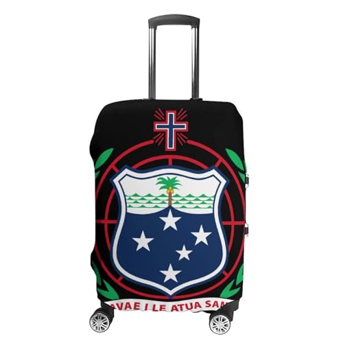 Coat of Arms of Samoa Luggage Covers Washable Travel Suitcase Cover Elastic Baggage Protector