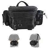 Goture Fishing Bag, Fishing Tackle Bag with Rod Holder, Water-Resistant Fishing Backpack Tackle Slin