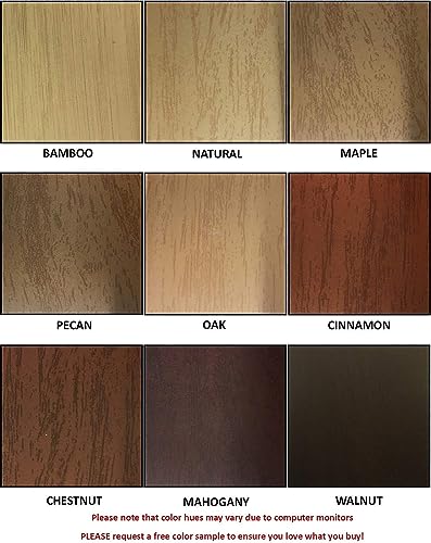 Custom Faux Wood Vertical Blinds Choose Textured Or Printed Real Grain Colors, Size, Mount And Stacking Option (72" Thru 83 7/8" W,72" Thru 83 7/8" L) #TOP2