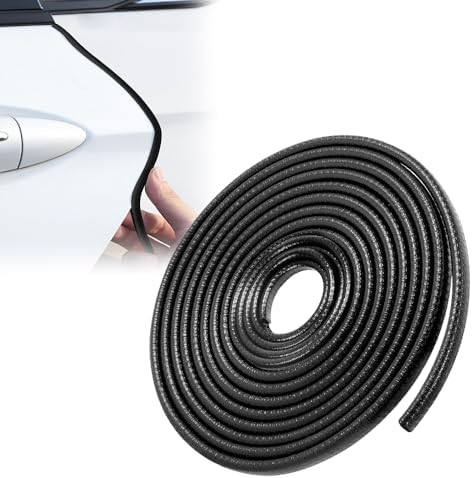 Uxcell Carbon Fiber Car Door Edge Guard Trim - 12.5M U-Shaped Rubber Strip For Door Protection - View #4