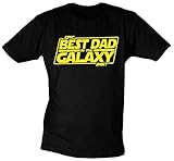 Close Up Epic Best Dad in The Galaxy T-Shirt