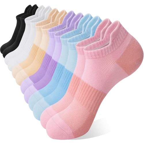 Image of 6 Pairs Ankle Socks for Women - Lightweight Low Cut No Show Casual Cotton Socks Breathable