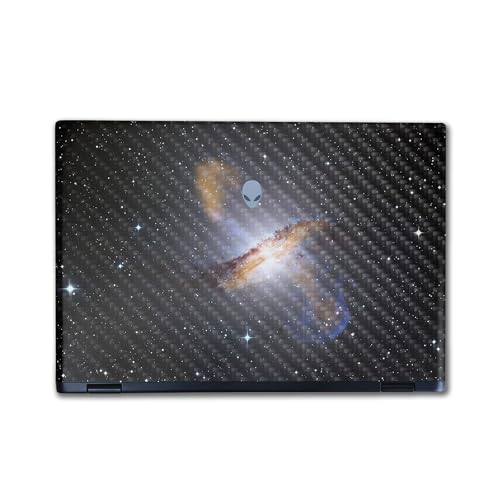 Image of Carbon Fiber Laptop Skin Compatible with Alienware M16 R2 (2024) - Centaurus - Premium 3M Vinyl Protective Wrap Decal Cover - Easy to Apply | Crafted in The USA by MightySkins