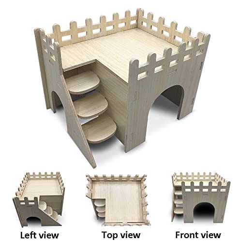 Eyksta Casetta per Criceti in Legno, 2 Piani con